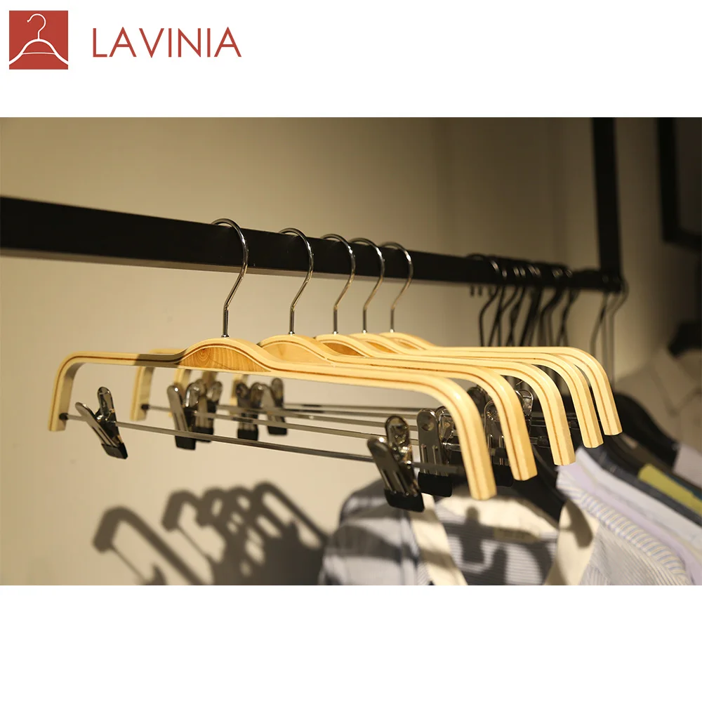 

Hot-selling custom wooden clothing hanger cloth hanger rack for skirt, Any color