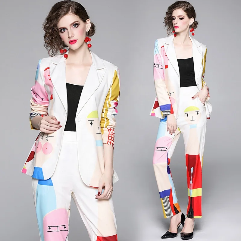 2019 Autumn Euro-American Women's Wear Temperament Suit Pants Two-piece Suit For Women