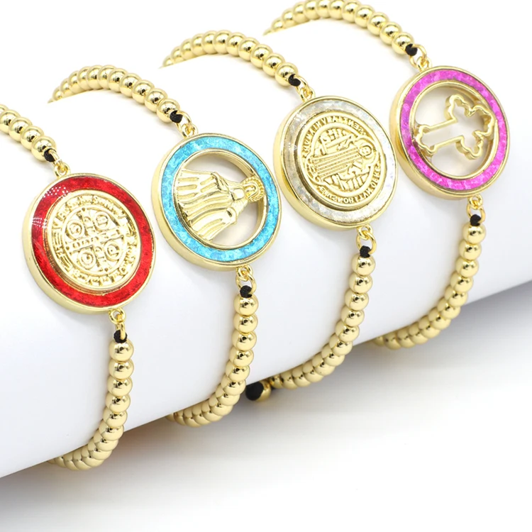 Catholic Religious Cross Jewelry String Bracelet,Religious Bead