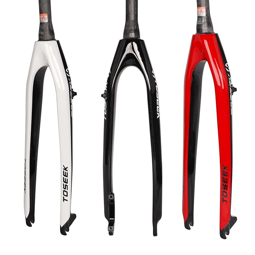 

TOSEEK Bicycle Hard fork Full Carbon Fiber Mtb Bicycle tapered disc brake front fork Mountain Bike Front Fork mount For Bicycle