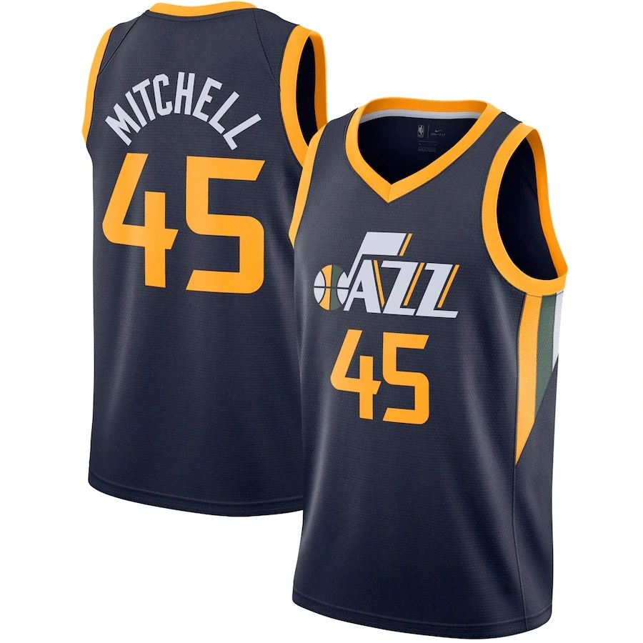 

Latest UTAH City edition jazz # 45 MITCHELL Custom Logo Basketball Uniforms jersey Sport Wear 32 Malone 27 Gobert jerseys