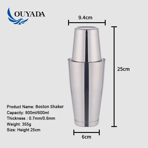 
Factory Direct 28oz stainless steel professional bar set tools cocktail shaker bartender kit with stand 