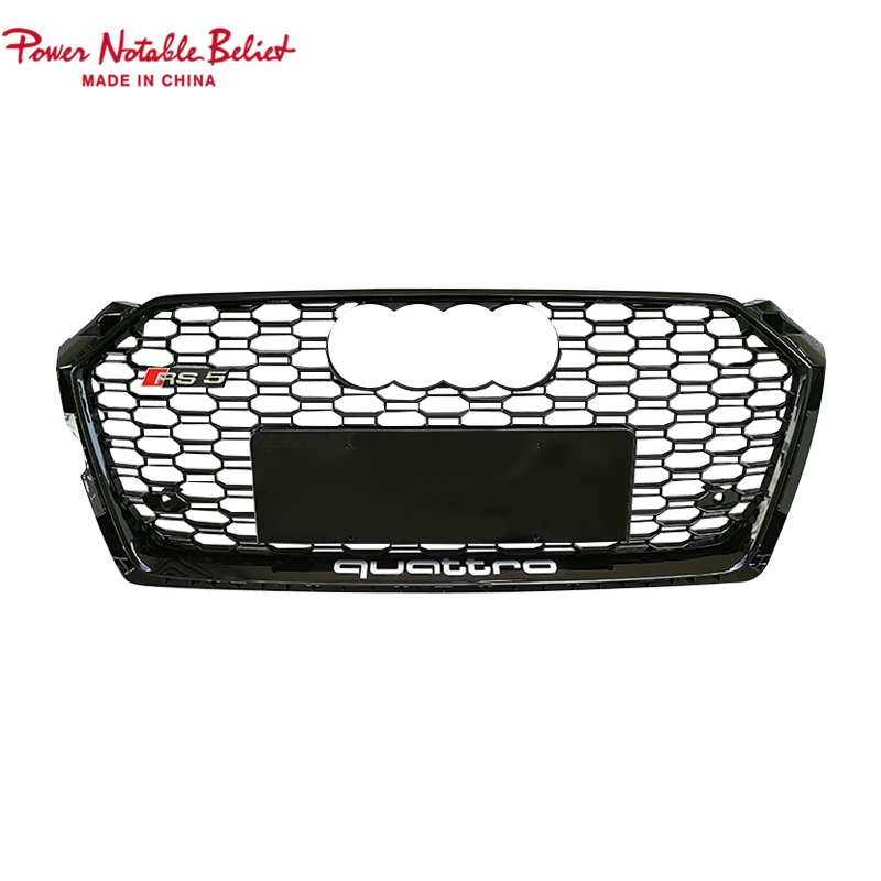 

Automotive plastic grille for Audi A5 S5 black front grille for audi RS5 honeycomb grill quattro style 2017-2019