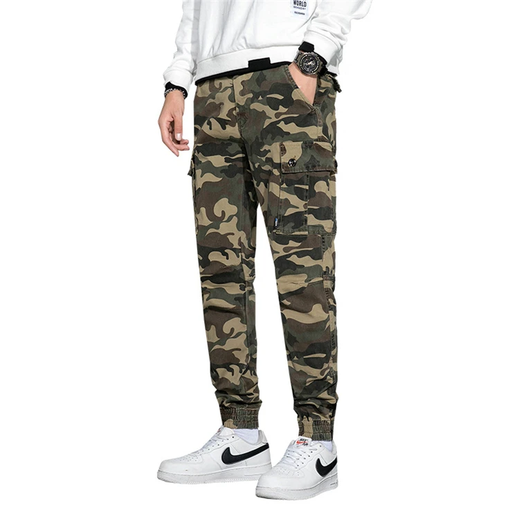 

High quality long pants men Camouflage overalls 2021 best selling cargo long pants comfortable casual long pants