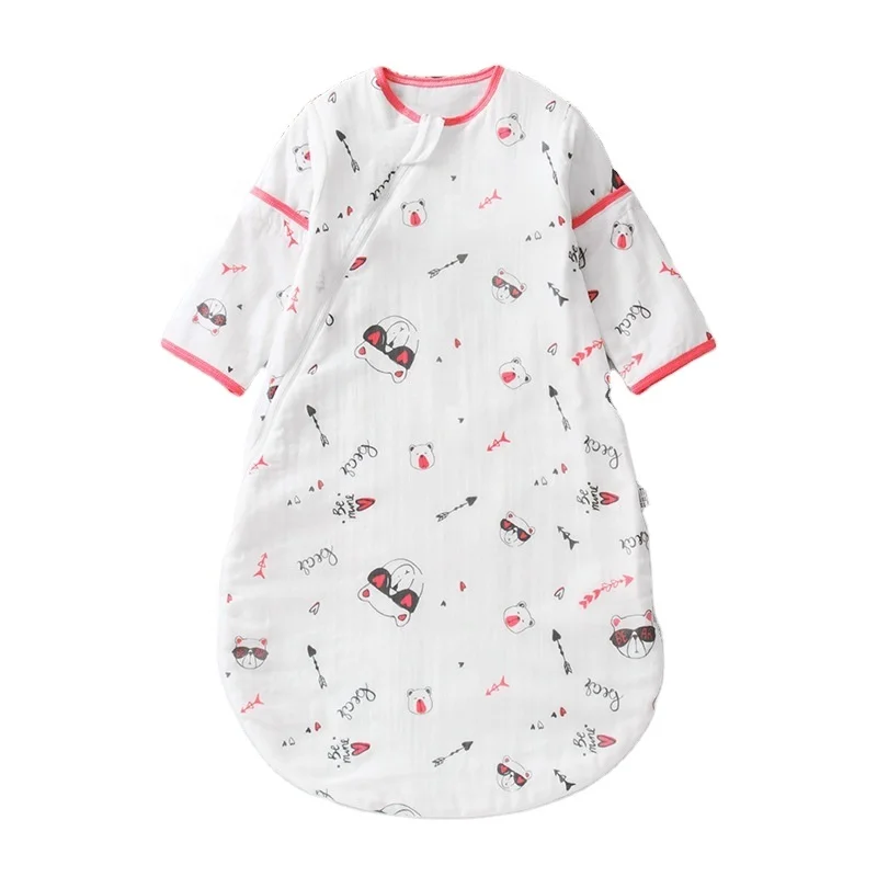 

New style breathable removable sleeve newborn sleep clothes baby sleeping bag