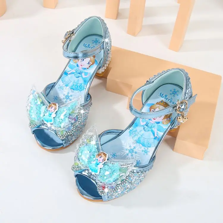 

Children'S Fashion Cute Party Flower Girl Crystal Princess Dress Shoes