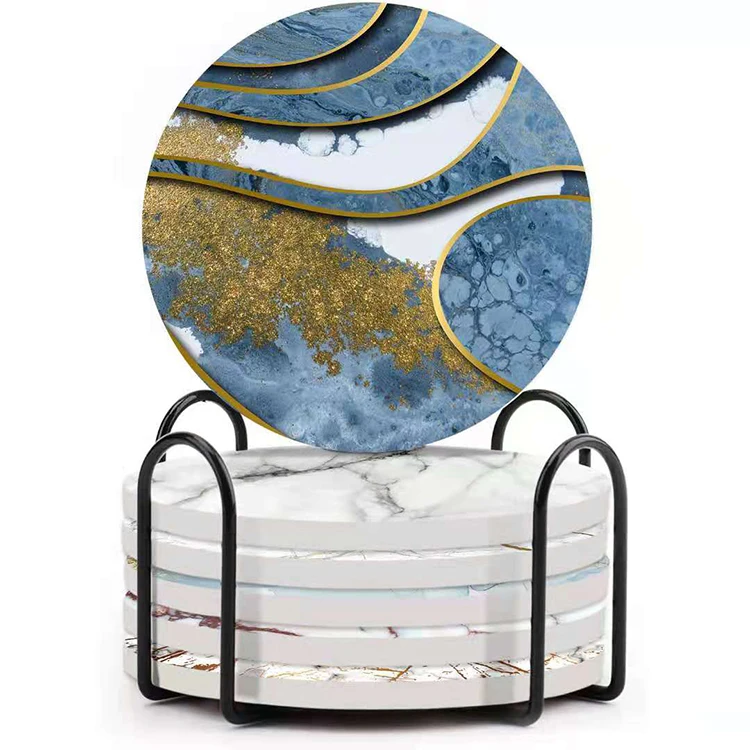 

Absorbent Place Mats Light Green Crane Mugs Kitchen Decor Cup For Coffee Table Bar, Cmyk