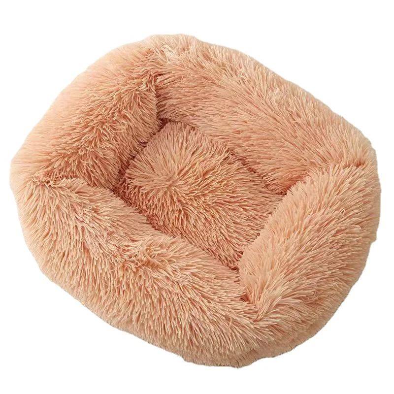 

Hot Selling Custom Pet Beds Cozy Donut Waterproof Luxury Dog Cat Bed No Slip Colourful Plush Pet Bed Fluffy, Picture