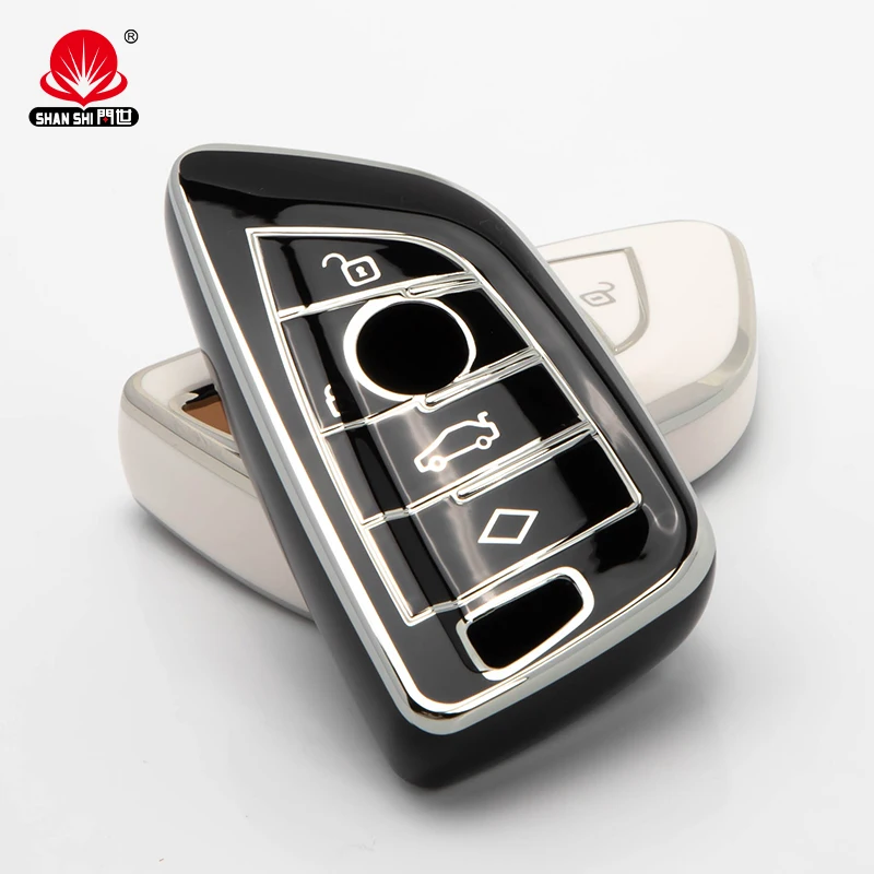 

Wholesale high quality silver edge soft TPU car key cover for BMW X5X6