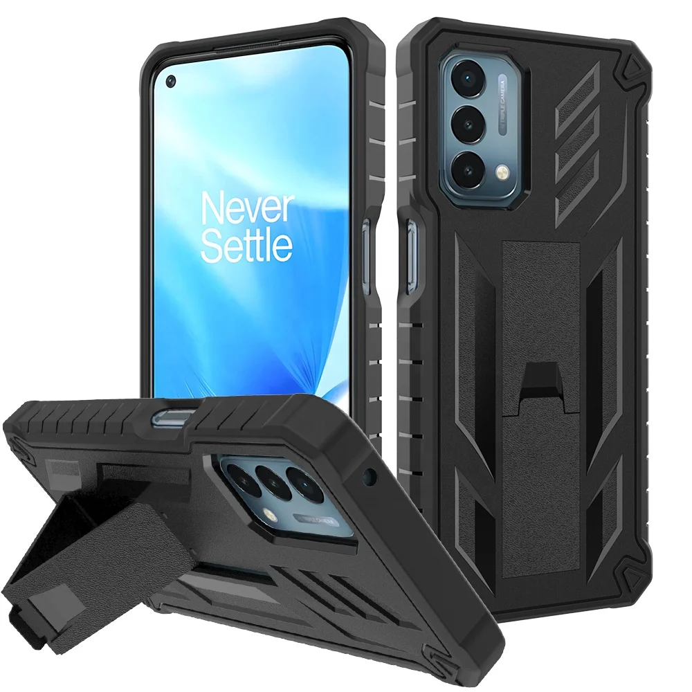 

Strong Kickstand PC TPU Hybrid Cover For Oneplus Nord N200 5G Belt Clip Phone Case