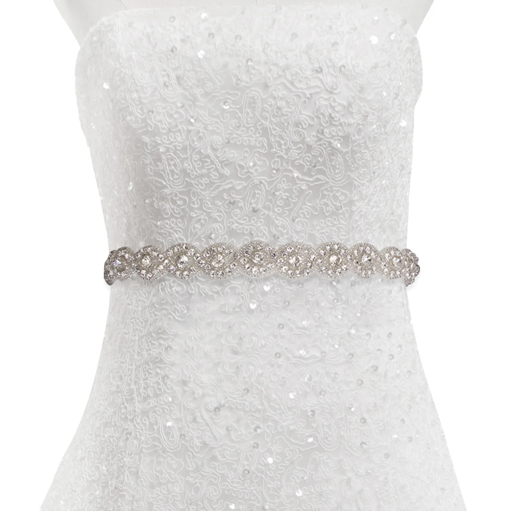 

wholesale bling rhinestone trim Accessories Sew on Hot-fix bodice applique white wedding dress Crystal belt for Bridal Dress, Custom colors