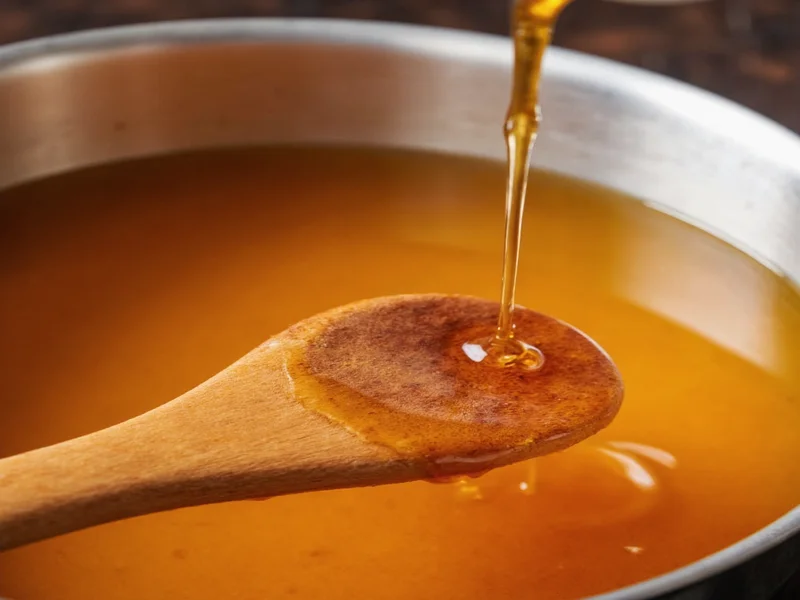 Step-by-step pumpkin spice syrup cooking process