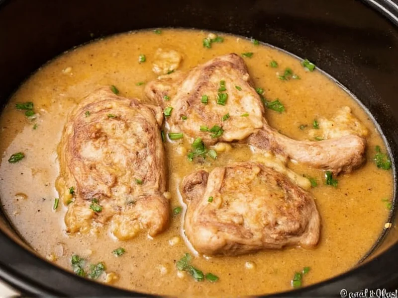 Perfect Slow Cooker Pork Chops in Mushroom Soup Recipe