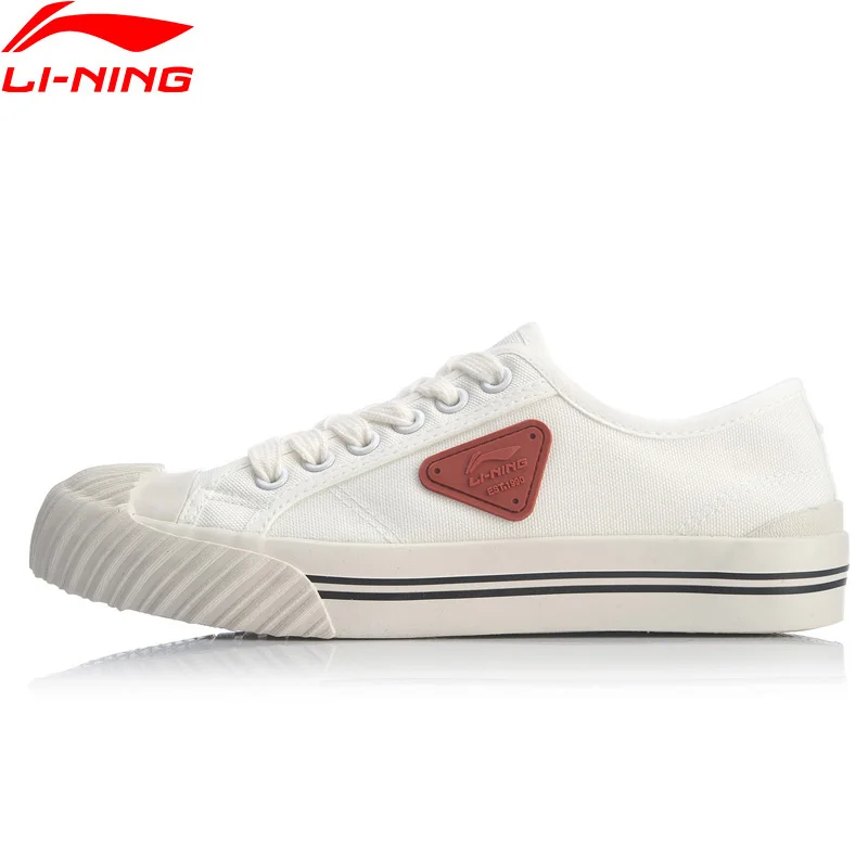 

Li-Ning Women COOKIE Classic Canvas Shoes for Walking LiNing Comfort Vulcanized Sport Shoes Leisure Lifestyle Sneakers AGCQ256