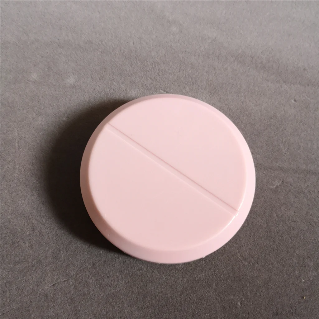 Plastic round cutting splitter pill dispenser box