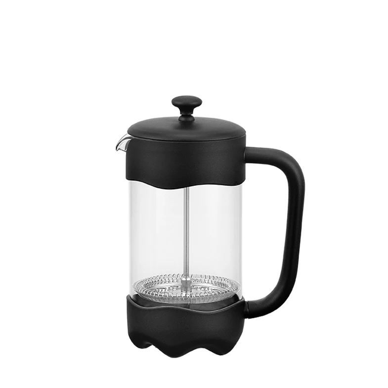 

Hot Sale Heat Resistant High Borosilicate Glass Professional Coffee Makers French Press, Black