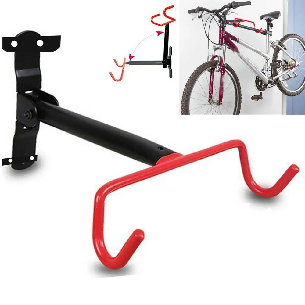 

Foldable Bike Wall Hook Bicycle Display Rack Parking Rack Mount Storage Hanger Hook Anti-Scratch Bicycle Hanging Stand