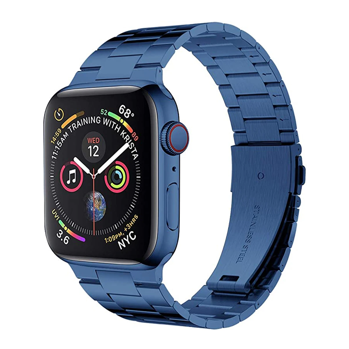 

2021 updated Fashion Slim Metal Watch Bands 304 Stainless Steel watch Strap for apple watch 1/2/3/4/5/6/SE series, Multi colors