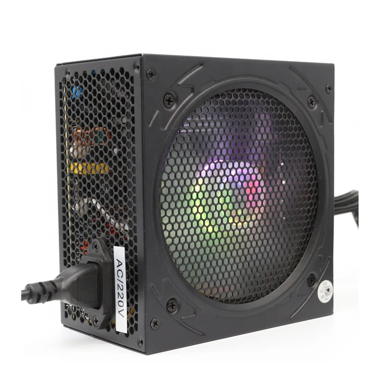

New colorful module APFC 80 Plus game case ATX computer power supply PUS with self-net single voltage OEM, Black coated