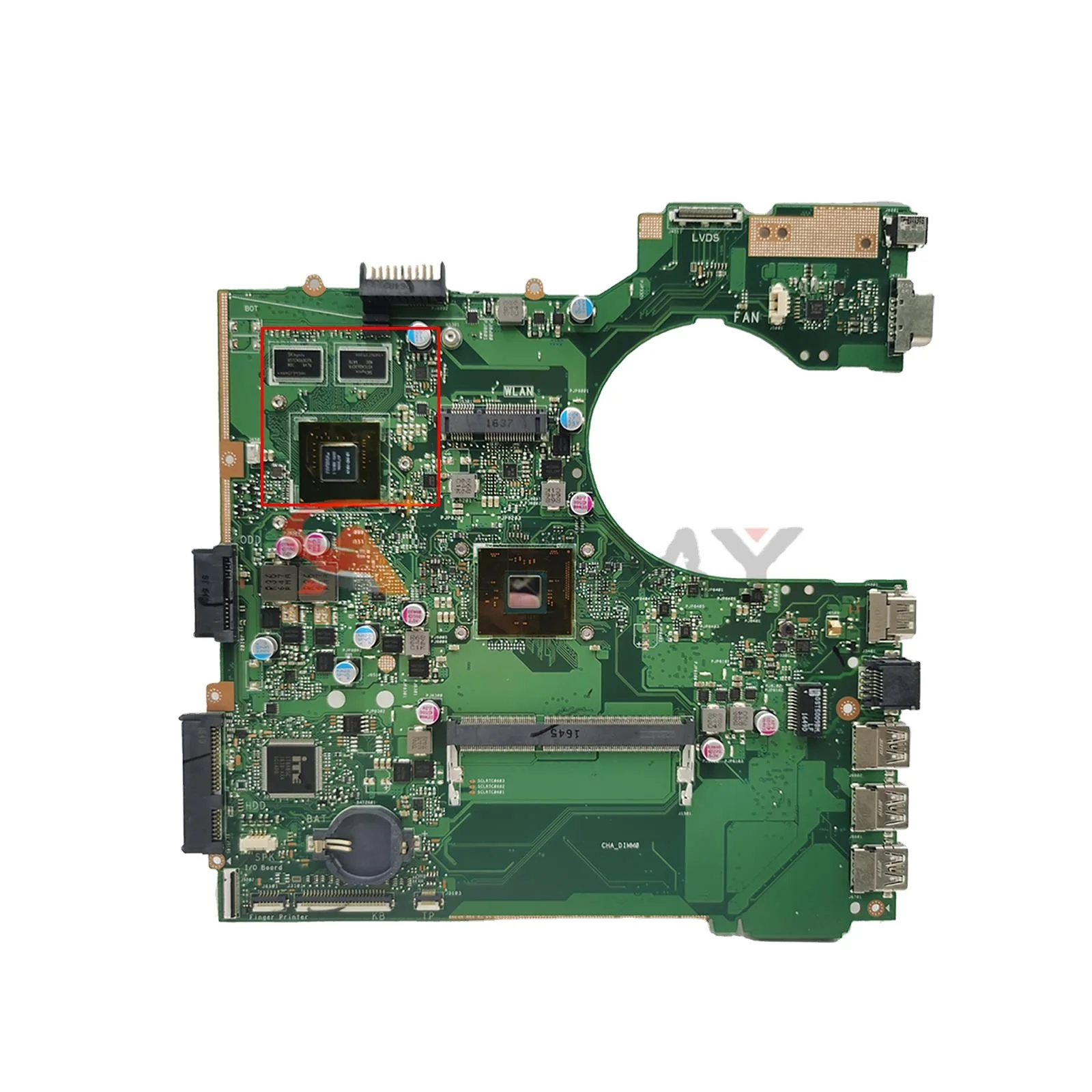 

P452SJ Laptop Motherboard for ASUS P452S P452SJ PRO452S Notebook Motherboard Mainboard N3150 N3160 N3700 N3710 CPU GT920M GPU