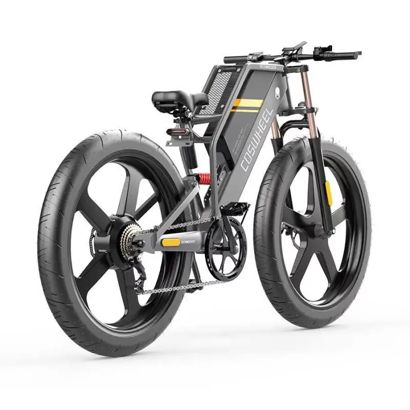 

New 2021 Folding Electric Bicycle 750W Electric Bike 48V 15ah T26 26 Inch E Bike, Space grey color