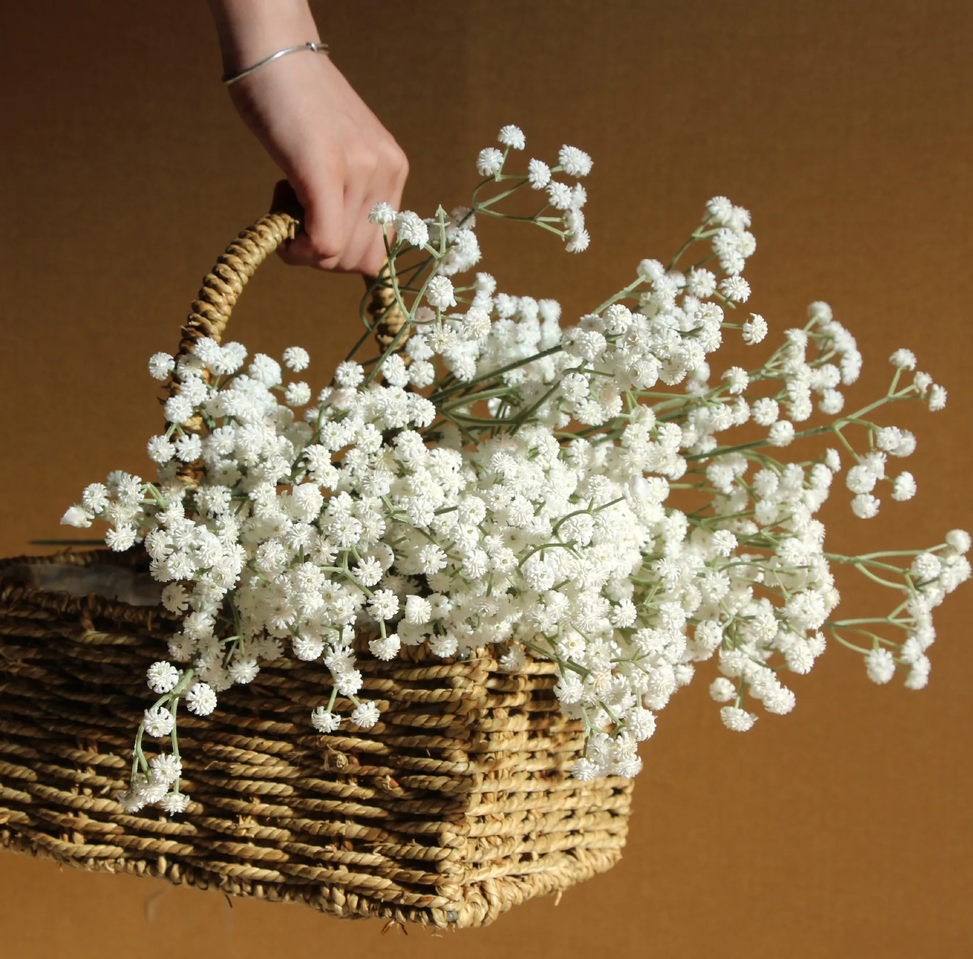 

F-G0007 White Artificial Gypsophila White Colors Baby Breath For Wedding Decoration Artificial Plastic Home Party Decoration