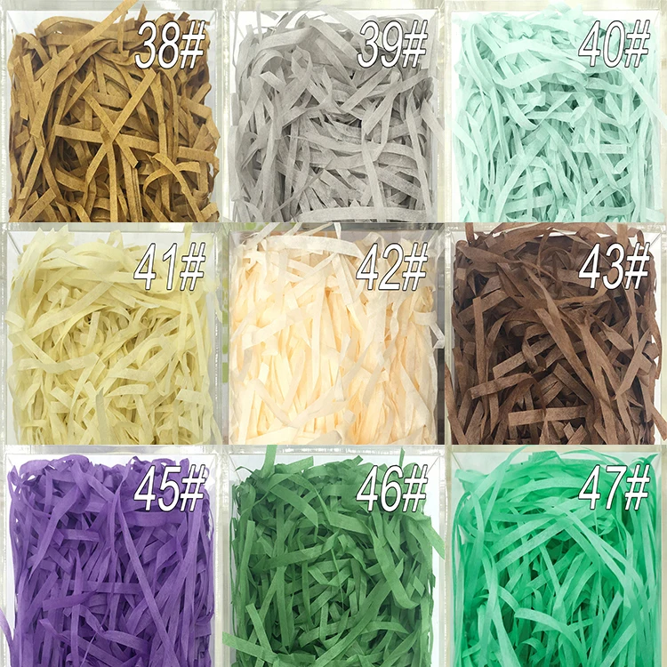 Raffia Gift Box Filler Diy Crafts Multicolor Paper Shred Filler