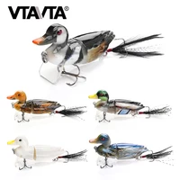 

7cm 10g Fishing Rattles Topwater Jointed Fishing Lures for Bass,Floating Lures Duck Fishing Baits with Hooks