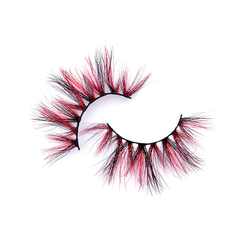 

Color 3D Mink Eyelashes Natural Black Eyelash Vendor Customized Boxes in large stock