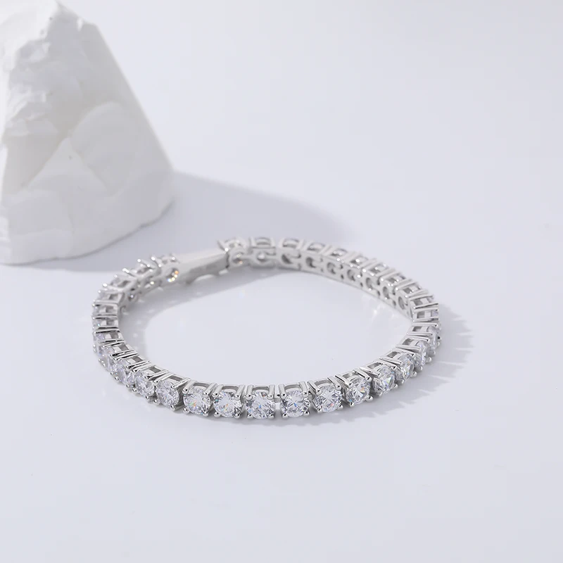 

Fashion Zircon Tennis Bracelet 925 Sterling Silver Cubic Zirconia Tennis Bracelet for Women