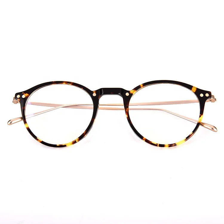 

Vintage Tortoiseshell Optical Frame Glasses Clear TAC CR39 Lens YT-CT-AE1701