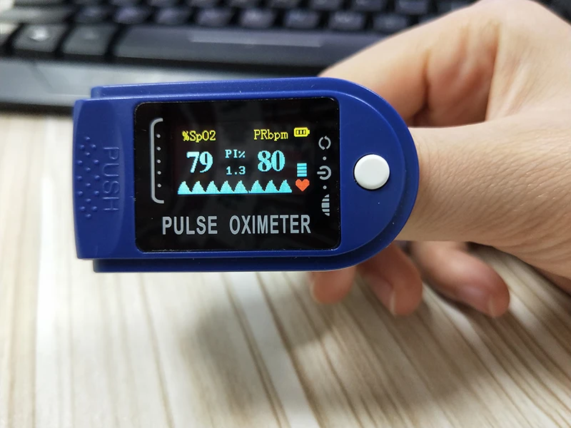 Oled Digital Screen Fingertip Pulse Oximet Blood Oxygen Meter Measurements And Pulse Pulse oxymetry