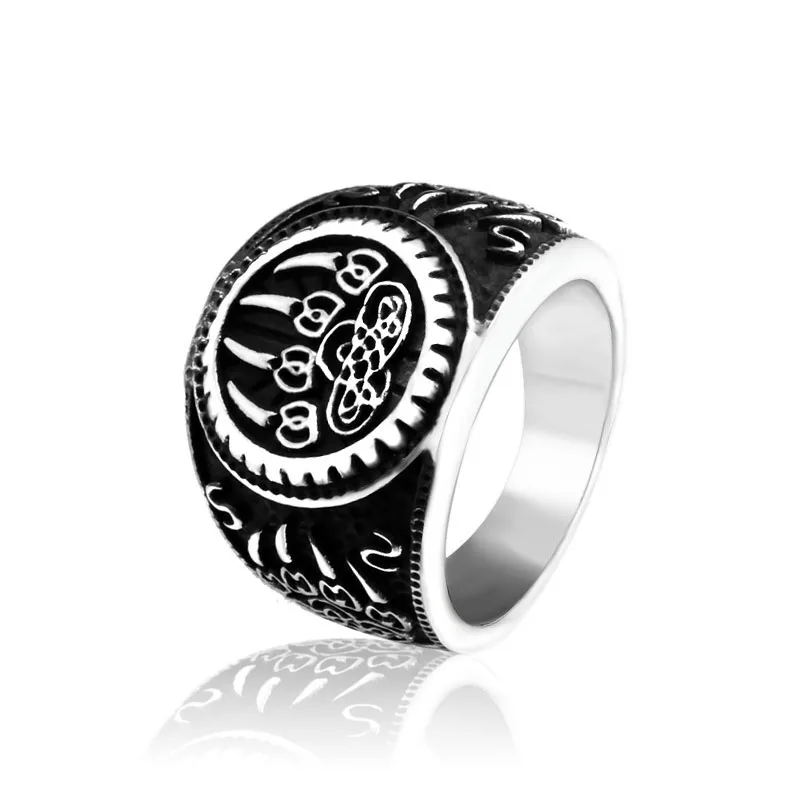 SS8-739 steel soldier Geometric Solid Fashion Ring Stainless Steel Mens Polishing Punk Jewelry