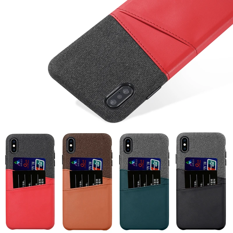 

New PU Leather custom iPhone case with Card Holder OEM ODM Luxury phone case with card slot