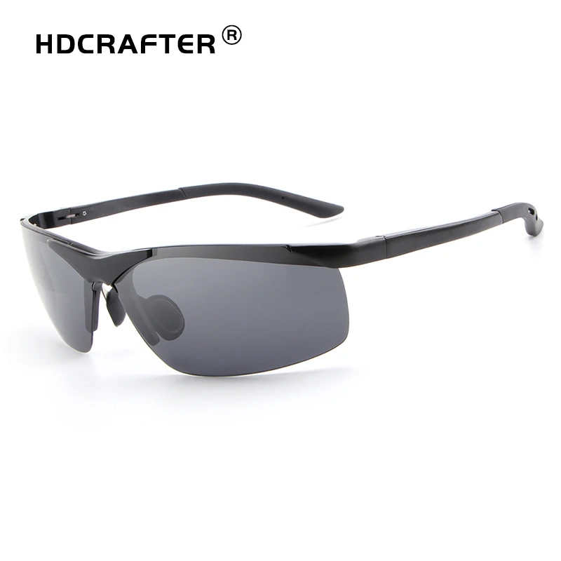 

HDCRAFTER Men's Aluminum Magnesium Polarized Sunglasses Classic Fashion Designer UV400 Glasses dropshipping wholesaler