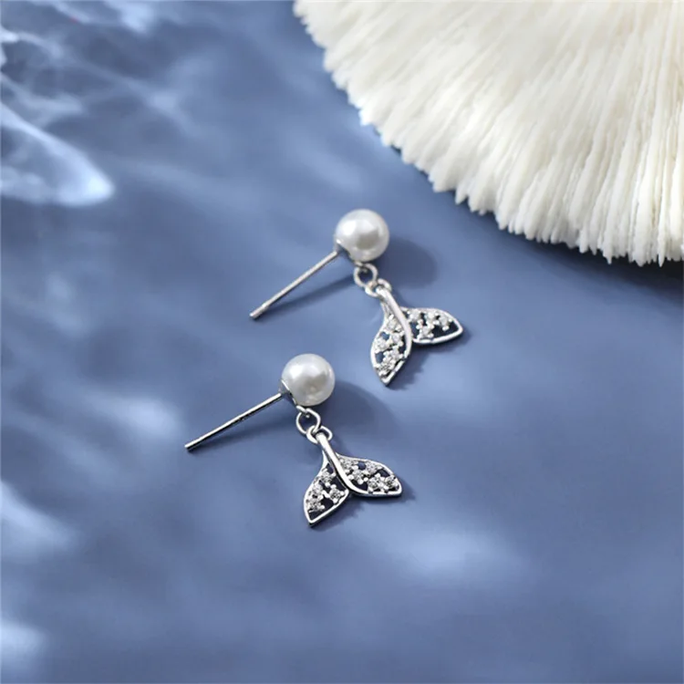 

Fashion 2023 Summer Sweet Shell Beauty Fish Tail Luxury Jewelry Earrings For Women