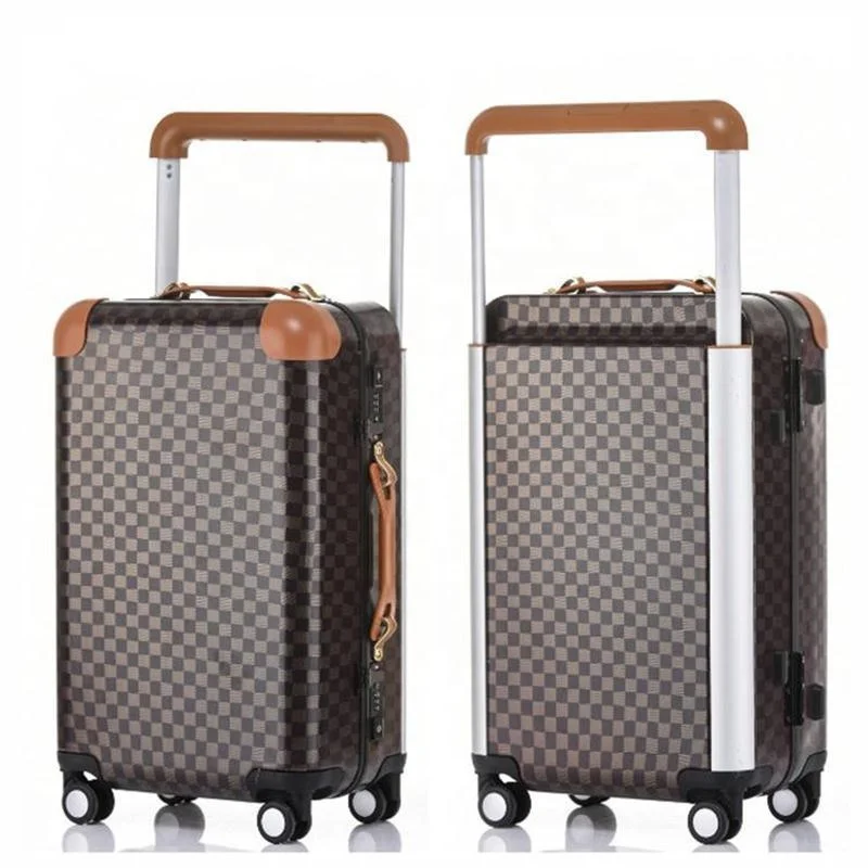 

Sharemore luxury leather luggage trunk box vintage suitcase set for popular brand, Multi