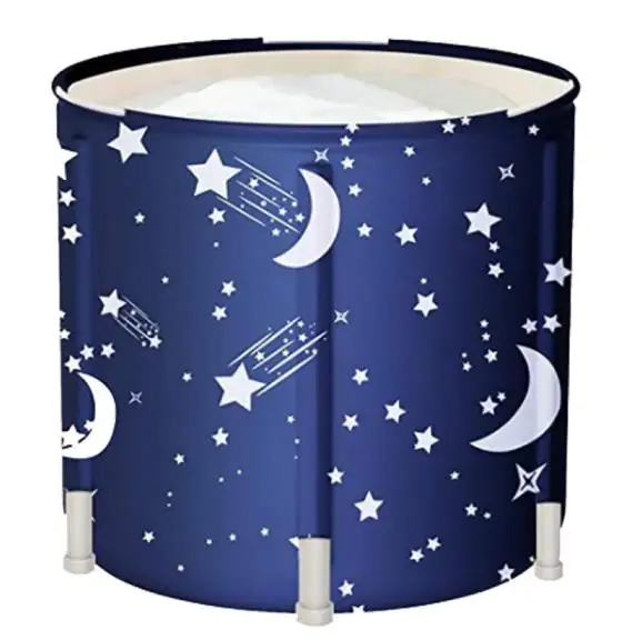 

Customiazed Indoor Plastic PVC Portable Foldable Bathtub For Adults, Blue or customized pattern print
