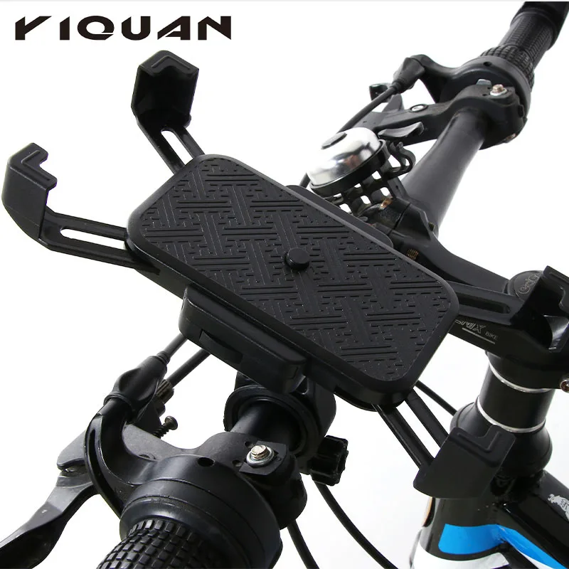 

Riding Equipment Four-Claw Anti-Drop Motorcycle Mobile Phone Holder Takeaway Rider Electric Bicycle Navigation Phone Bracket, As shown