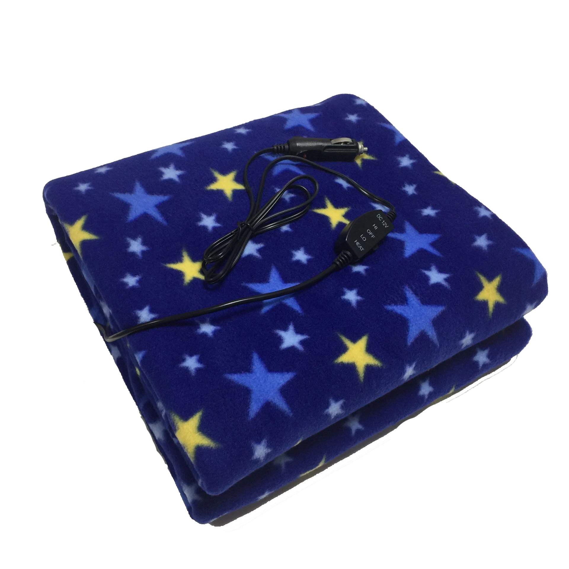 Sojoy Fleece Star Car Electric Blanket For Travel 12v Plush Heated Blanket Buy Car Heated