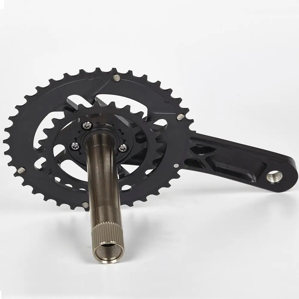 LUNJE Road Bike Crankset Hollow Integrated GXP Crank Arm Set 165