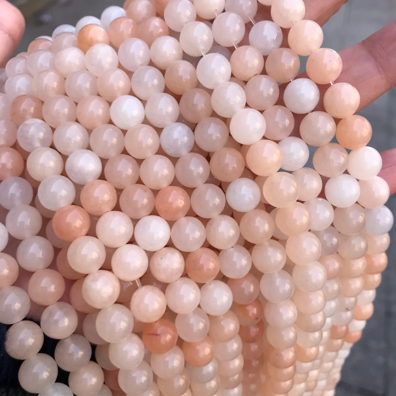 

Wholesale Tier-A High Quality Natural Polished Smooth Loose Round Beads Pink Aventurine for DIY Jewelry Making Chakra Bracelet