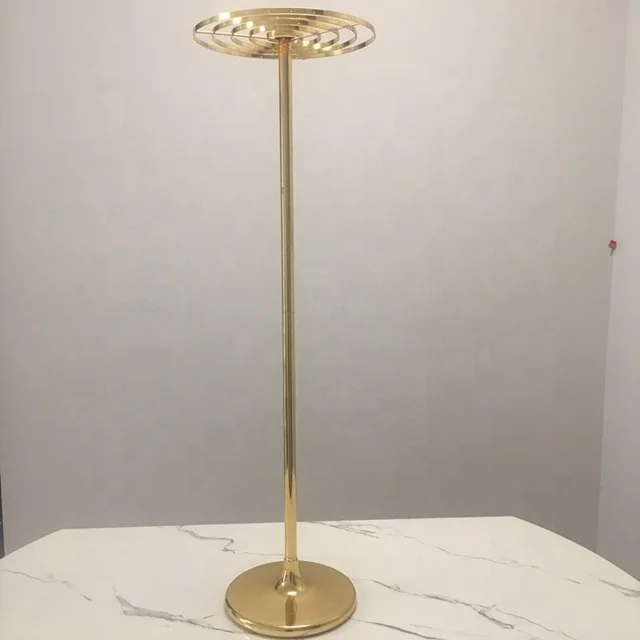 

free shipping )Wedding Decoration Flower Metal Tall Gold Display Stands for Church Centerpieces sunyu743, Gold/sliver mental