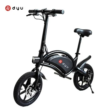 

DYU Foldable Electric Bicycle 340w 14inch Tire Electric Bike 10ah Power Battery for young people