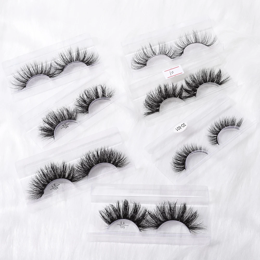 

3D real mink Wholesale Private Label False 3D strip real mink Lashes 3d mink luxury eyelashes vendor, Black