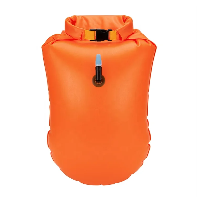 

YUANFENG 18L orange swimming floating air bag buoy with storage space, Orange, white , green