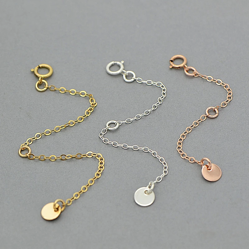 

Stainless Steel Necklace Bracelet Anklet Extender Chain With Lobster Clasps And Closures For Jewelry Making, Gold,silver,rose gold