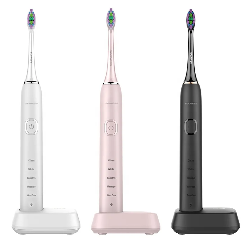 

Best Electric Sonic Toothbrush Rechargeable Toothbrush, Black, white, pink