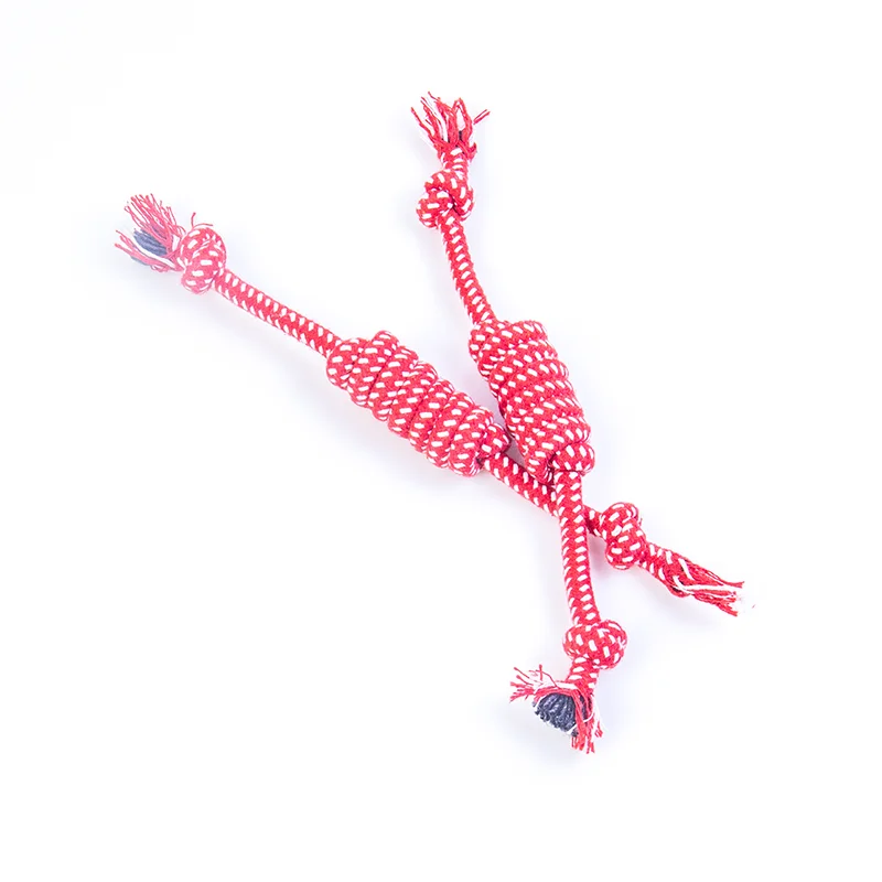 

Wholesale Pet Products Colorful Durable Rope Dog Chew Toy Teeth Cleaning Cotton Rope Toys, As picture