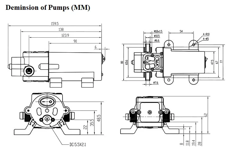 Portable Electric Fuel Transfer Pump Diesel Kerosene Oil Home Use Mini 